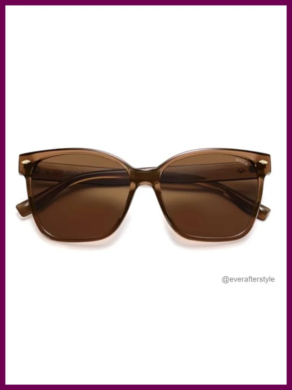 Polarized Square Sunglasses with UV400 Protection